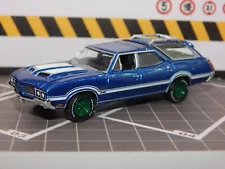 ð¤¨Greenlight GREEN MACHINEð¤¨'72 Olds Cutlass Vista Cruiser BP Pull Loose MINT