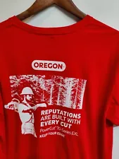 Oregon PowerCut 70 Series Tree Cutter Graphic T-shirt Men's XL Red