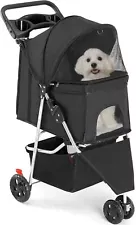 Pet Stroller for Dogs and Cats Foldable Lightweight Durable Small to Medium Pets