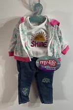 My Life As Shine Tie Dye Hoodie Outfit for 18" Doll NEW