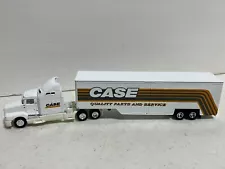 Kenworth T600B Semi-Tractor w Case Parts & Service Box Trailer 1/87 Scale Ertl