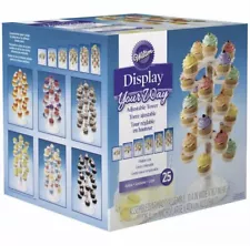 Wilton Adjustable Cupcake Tower Stand 25 Cupcake Centerpiece Fillable Candy