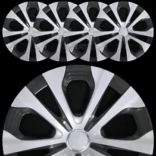 4 for Toyota Prius 2016-2022 Silver Black 15" Wheel Covers Hub Caps Rim Skins