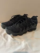 Nike Air Vapormax Plus Triple Black Mens Size 10.5 924453-004