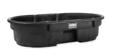 Rubbermaid 4242-88 Structural Foam Stock Tank, Black, 50 gal. Capacity