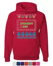 Naughty or Nice Ugly Sweater Hoodie Christmas Xmas Holiday List Sweatshirt