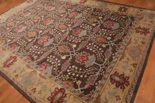 8'x10', 9’x12’, 10'X14' William Morris Handmade Wool Traditional Area Rug Brown