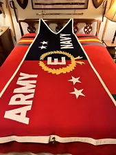 WWII RARE!!! Huge Army-Navy "E" Award BANNER FLAG with FOUR Stars!! Mint!!