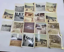 LOT Vintage Photo USA 18 DRAG STRIP Street VINTAGE DRAG RACING CARS Motorcycles