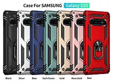 For Samsung Galaxy S7 S8 S9 S10 Plus Case Phone Cover Shockproof +Tempered Glass