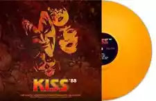 VERY RARE KISS "KISS 1988 RITZ NY" ORANGE COLOR VINYL RECORD ALBUM, STILL SEALED