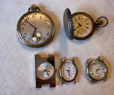 Lot of watches VINTAGE ELGIN WATCH Co. POCKET WATCH and more