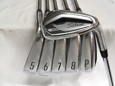 Used Titleist T300 Iron Set 5-PW, 48 AMT Red R300 Regular Flex Steel Shafts 5-gw