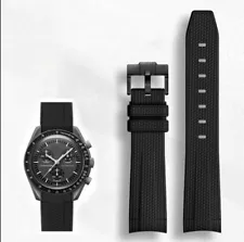 Moonswatch Rubber Watch Strap for Mission To Moon / Mercury SPEEDMASTER Omega