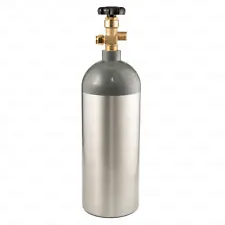 5LB CO2 Tank Aluminum Cylinder for Aquarium Greenhouse Hydroponics CGA320 Valve