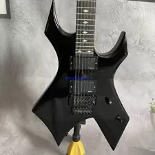 Warlock Extreme Black Electric Guitar H-H Pickups FR Bridge 6 Strings for Sale