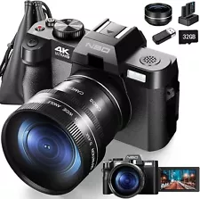 NBD 4K Digital Cameras 48MP 60FPS Video Camera WiFi &App Control for Photography