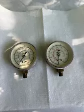 Imperial HVAC A/C Gauges USA for R12 & R22 Freon Gauges Vintage Gauges