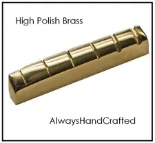 AlwaysHandCrafted Slotted BRASS NUT handmade for GRETSCH Guitar