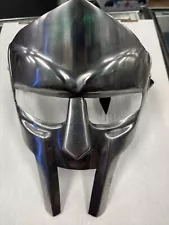 Medieval MF DOOM Mask Mad-villain Mild Steel Face Armour Leather Straps $