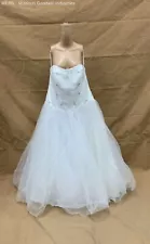 Jewel By David's Bridal Ball Gown Partially Beaded Wedding Dress - Size 18W