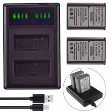 Slim LED Charger +2x Battery for Olympus BLN-1 BCN1 OMD E-M5 EM5 E-M1 E-P5 PEN-F