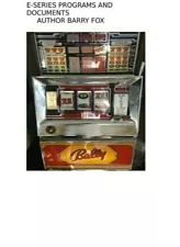 BALLY Slot Machine E-series "SPECIAL MANUAL" Please read description... NEW