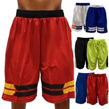 Classic Men Mesh Basketball Shorts Dry Fit Sport Performance Pants with Pockets