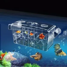 Guppy Betta Fish Tank Hatchery Aquarium Acrylic Box for Breeding By Isolation