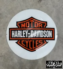 HARLEY DAVIDSON Reproduction 13.5" Gas Pump Globe Face / Lens