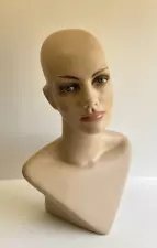 FEMALE Painted MANNEQUIN HEAD for DISPLAY Wigs/Hats/Jewelry 18" EYELASHES