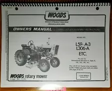 Woods L59-A-3 L306-A Mower for IH International A Super A 100 130 140 AV Manual