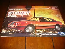 1983 MUSTANG GT ORIGINAL 2 PAGE AD