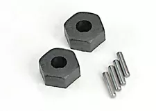 Traxxas 1/10 Slash 2WD Robby Gordon * TWO 12MM WHEEL HEX HUBS & STUB AXLE PINS *