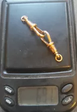 9ct Rose Gold Antique Dog Catch ONLY 1 FOR SALE 1" In Length around 3.5 grams