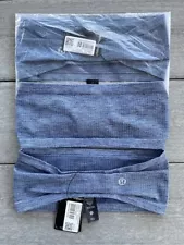 2 PIECE lululemon Men's Metal Vent Tech Wide Headband blue NEW W/TAGS