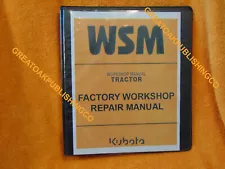 KUBOTA M6800 M6800S M8200 M9000 Tractor SERVICE Workshop RAPID SHIP