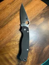 Spyderco Paramilitary 2 (factory second) CPM S110V Steel with Black Scale Swap