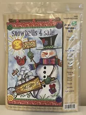 Design Works Crafts Jeweled Banner Kit Snowballs For Sale 9602 Finishes 16”x24”