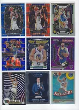 Stephen Curry Lot (28) Prizm Holos Optic Select Inserts Warriors