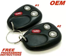 OEM PAIR 02 2003 2004 2005 2006 2007 2008 2009 CHEVY TRAILBLAZER REMOTE KEY FOB (For: 2008 Chevrolet Trailblazer)