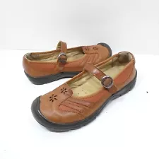 Keen Brown Leather PARADISE Mary Jane Shoes Women's 8