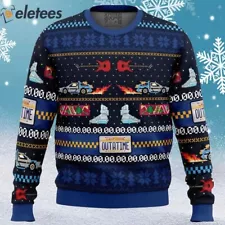 Get Back in Time For Christmas Back to the Future Ugly Christmas Sweater 41WB6SK