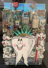 New ListingCharles Fazzino 3D Unique on Canvas “Tickle My Teeth NYC” Hand Signed and Framed