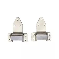 Ambulance Door Lower Hinge, 2 Piece. STainless Steel, For FJ40 Toyota Land Cruis