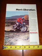 1971 HONDA SL-125 - ORIGINAL VINTAGE AD