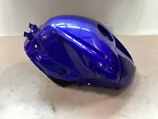 2009 08-16 YAMAHA YZF R6 YZFR6 GAS FUEL TANK PETROL BLUE OEM DENTED (For: 2009 Yamaha YZF R6)