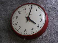 Vintage Simplex School, Shop, Industrial Wall Clock 14 inch (working)