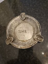 1945 WW2 TRENCH ART ASH TRAY, Orig. Must See