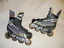 MISSION INHALER AC:INFORMER ROLLER BLADES INLINE HOCKEY SKATES, 5E SKATE,6E SHOE